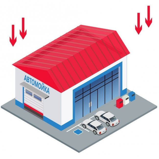 Приток на автомобильной мойке