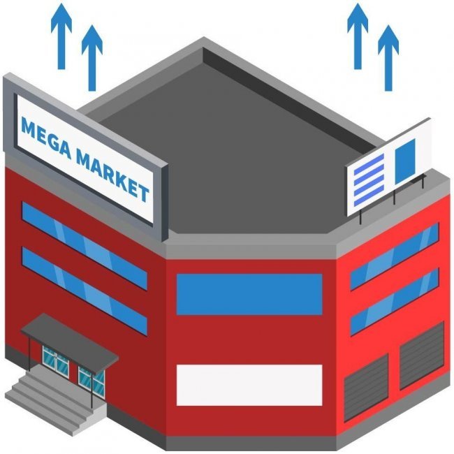 Вытяжная вентиляция торгового комплекса