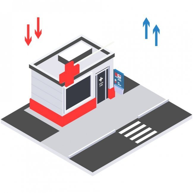 Приточно-вытяжная вентиляция аптеки Приточно-вытяжная вентиляция аптеки